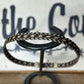 Hat Band | Horsehair 5 Strand w/ Knots Sorrell/Black/White