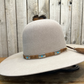 Hat Band | Horsehair 5 Strand w/ Conchos Double Tassel Brown