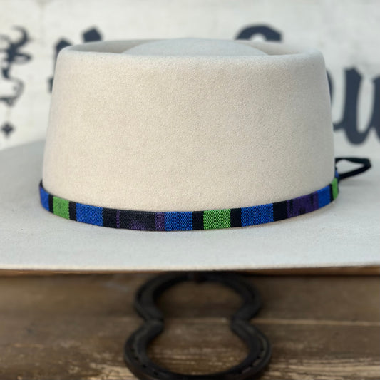 Hatband HB30-13 1/2" Tapestry Navy/ Black/ Purple/ Green FINAL SALE, NOT RETURNABLE