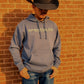 The Cow Lot Pullover Hoodie | Storm Blue