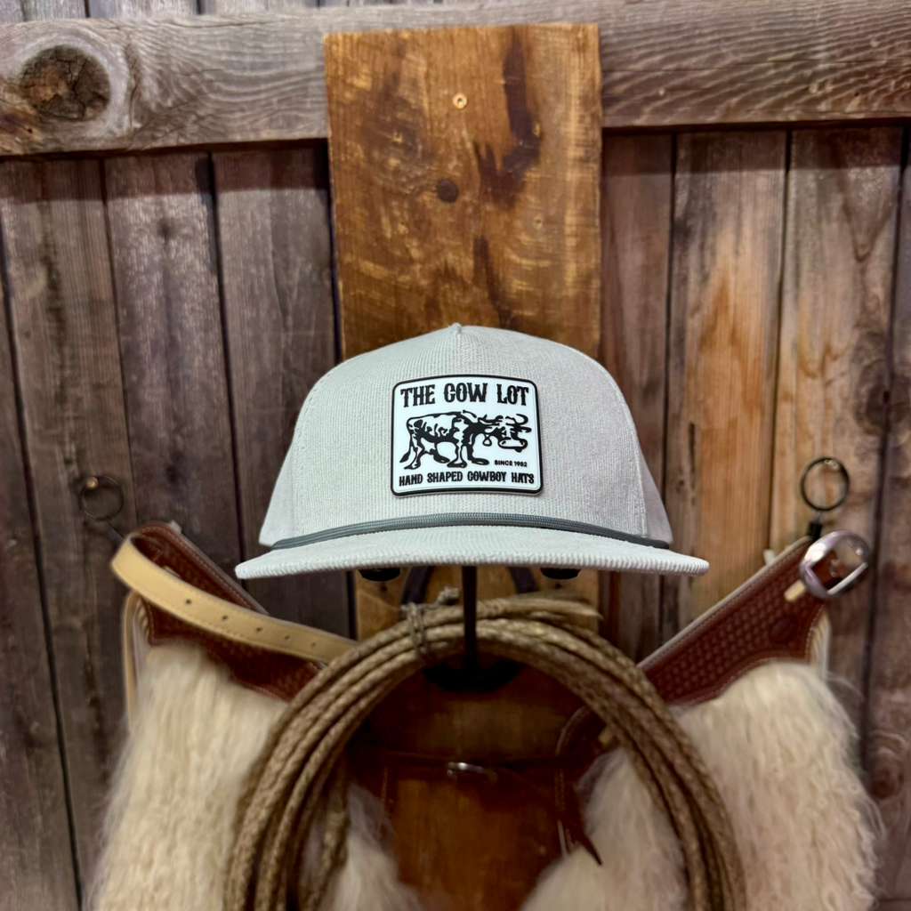 Corduroy Ball Cap | Black and Black Rope | Fits Up to 7 7/8