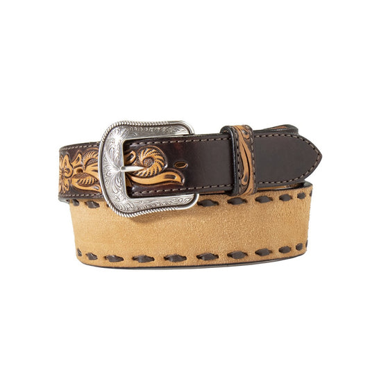 Nocona Belt | Roughout w/ Twisted Buck Lacing