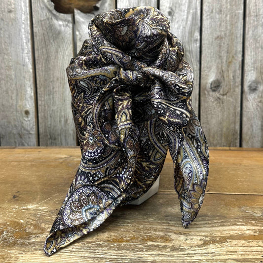 Wild Rag Paisley Purple Gold