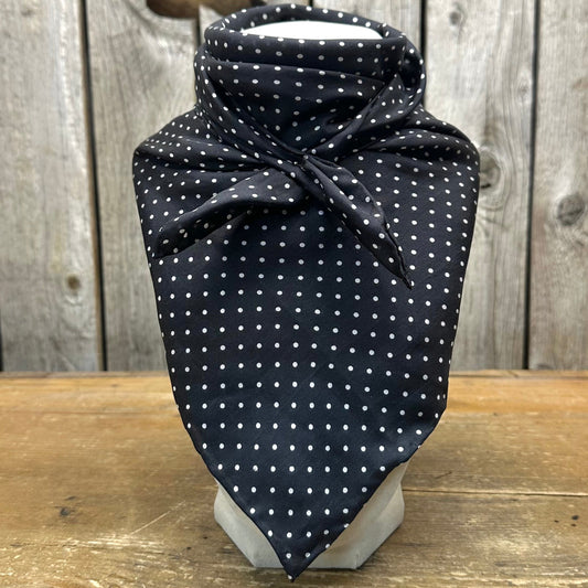 Wild Rag Polka Dot Black 20"