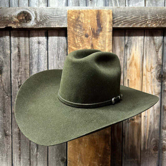 Rodeo King 7X 4 1/2" Brim | Moss