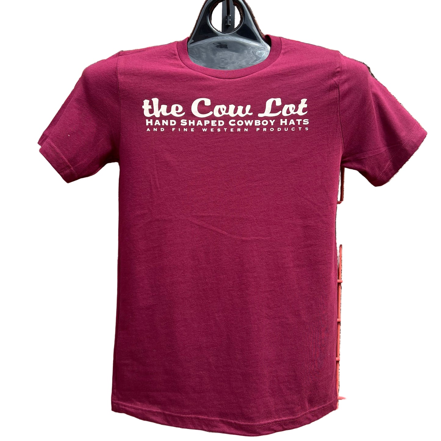 The Cow Lot Tee Shirt | Maroon