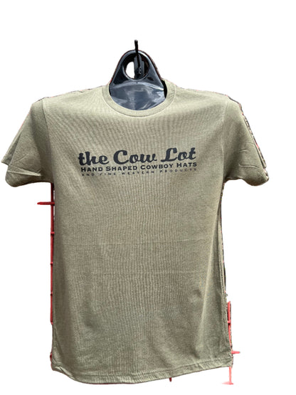 The Cow Lot Tee Shirt | Military Green Triblend