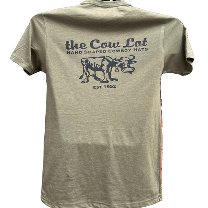 The Cow Lot Tee Shirt | Military Green Triblend
