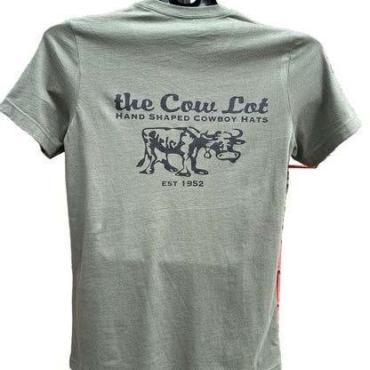 The Cow Lot Tee Shirt | Military Green