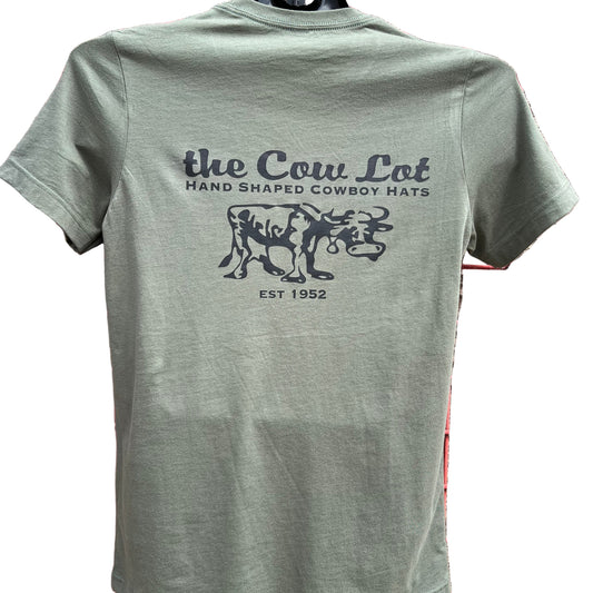 The Cow Lot Tee Shirt | Military Green