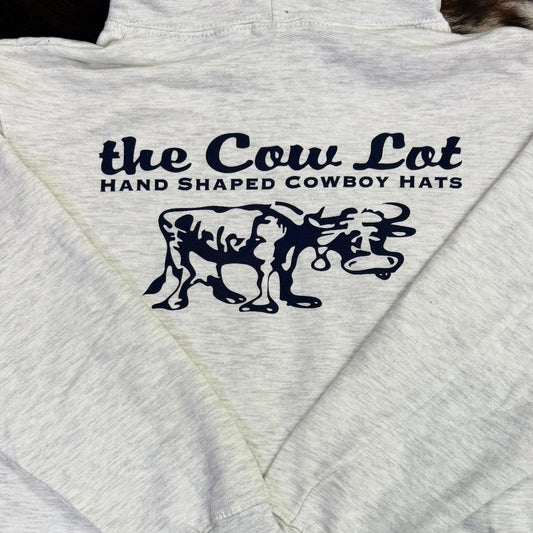 The Cow Lot Hoodie | Ash w/ Iron Hood