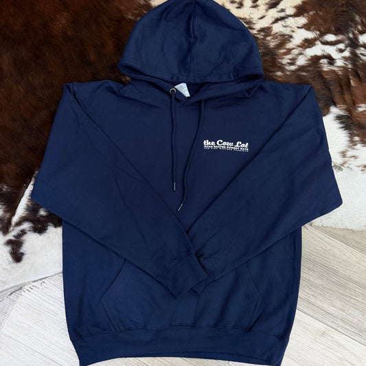 The Cow Lot Hoodie | Navy w/ Navy Hood