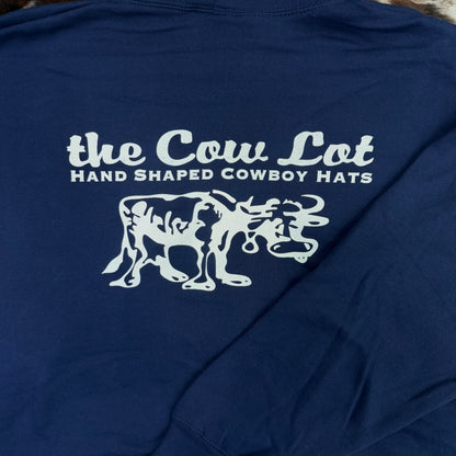 The Cow Lot Hoodie | Navy w/ Navy Hood