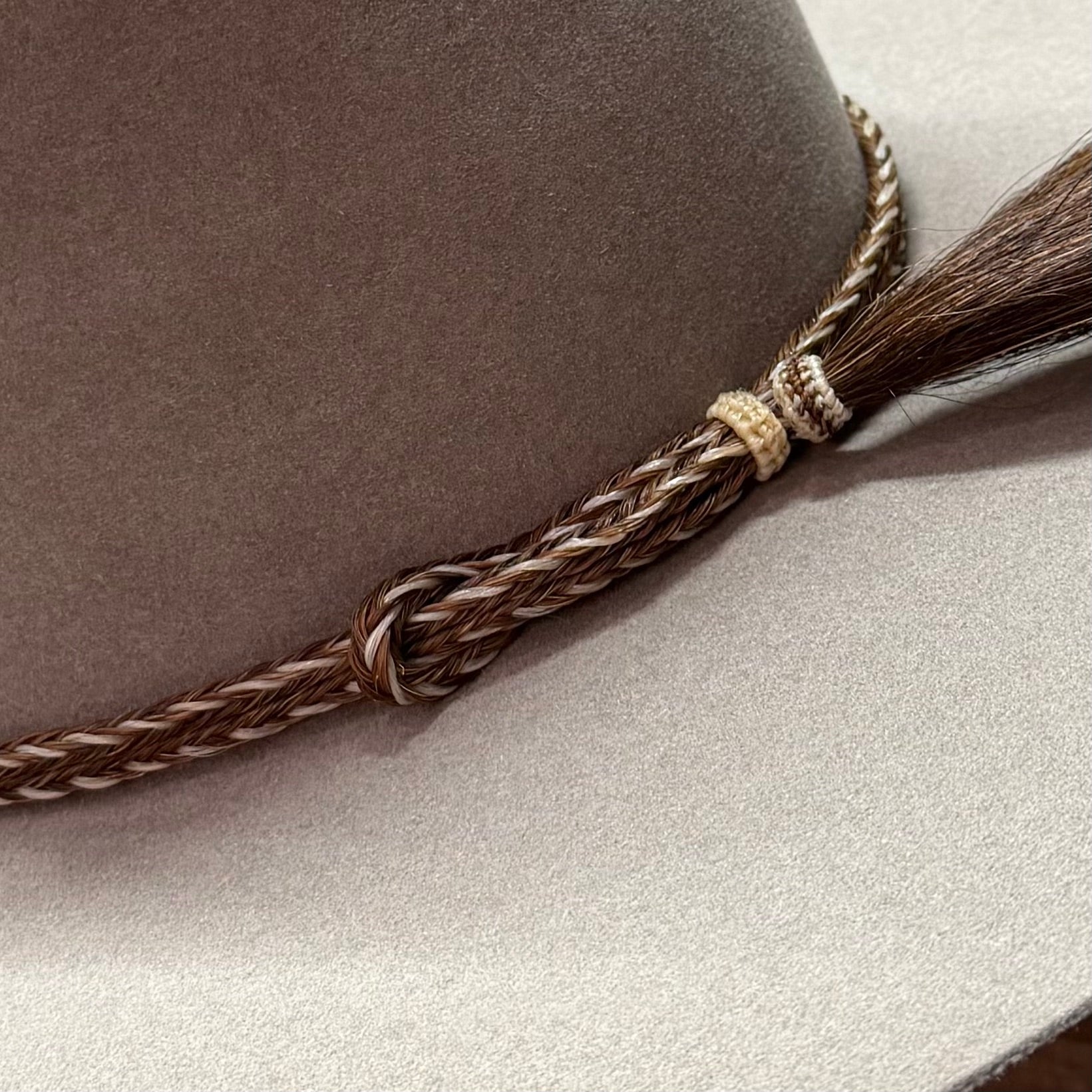 Hat Band | Horsehair 2 Strand w/ Double Sided Tassel Sorrel and