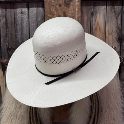 White Twister Shantung 4 1/2" Brim