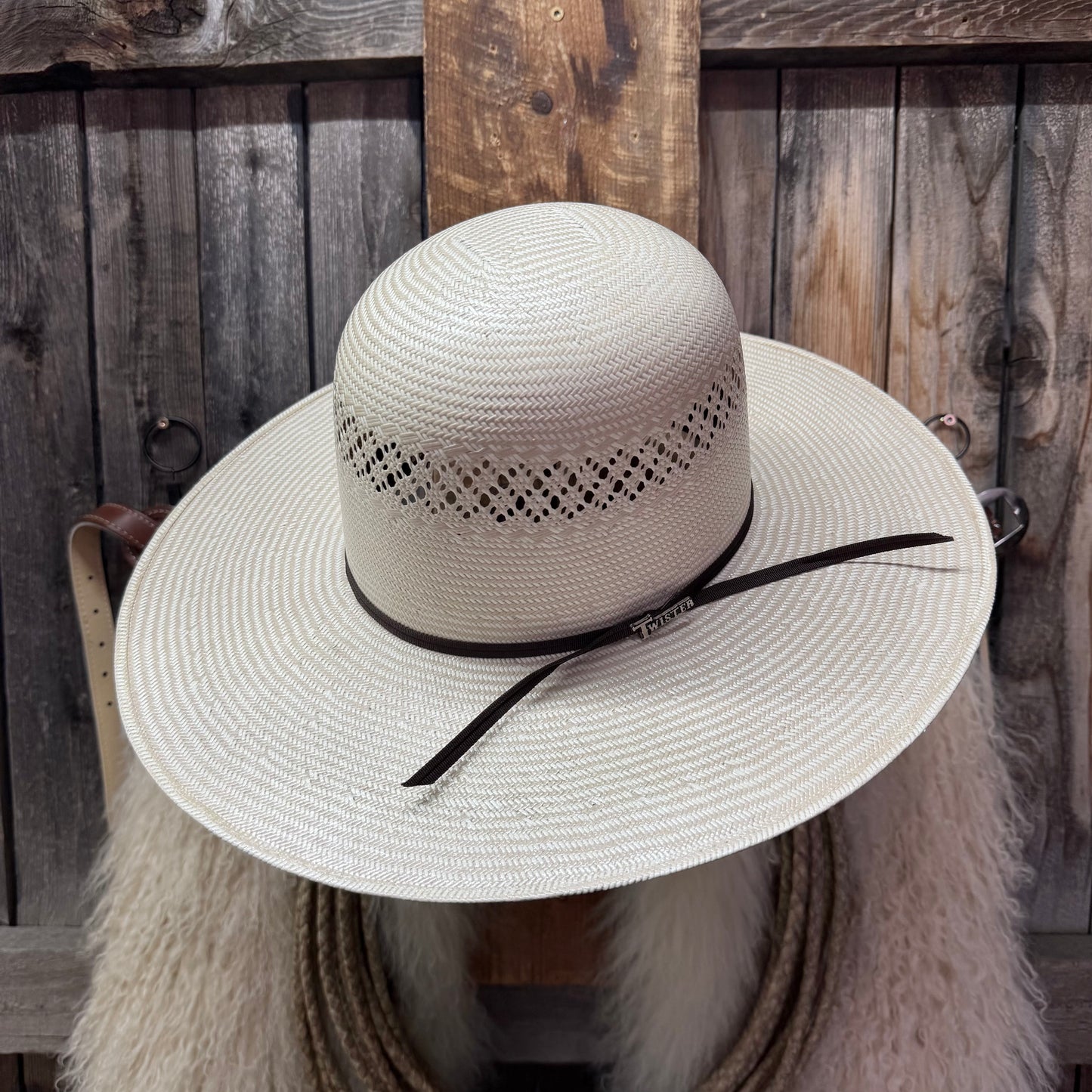 Twister Tan Shantung 4 1/2" Brim