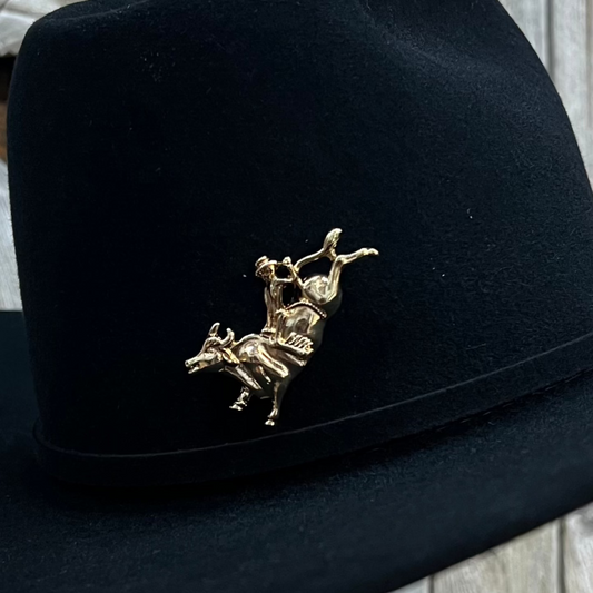 Hat Pin | Bull Rider Gold