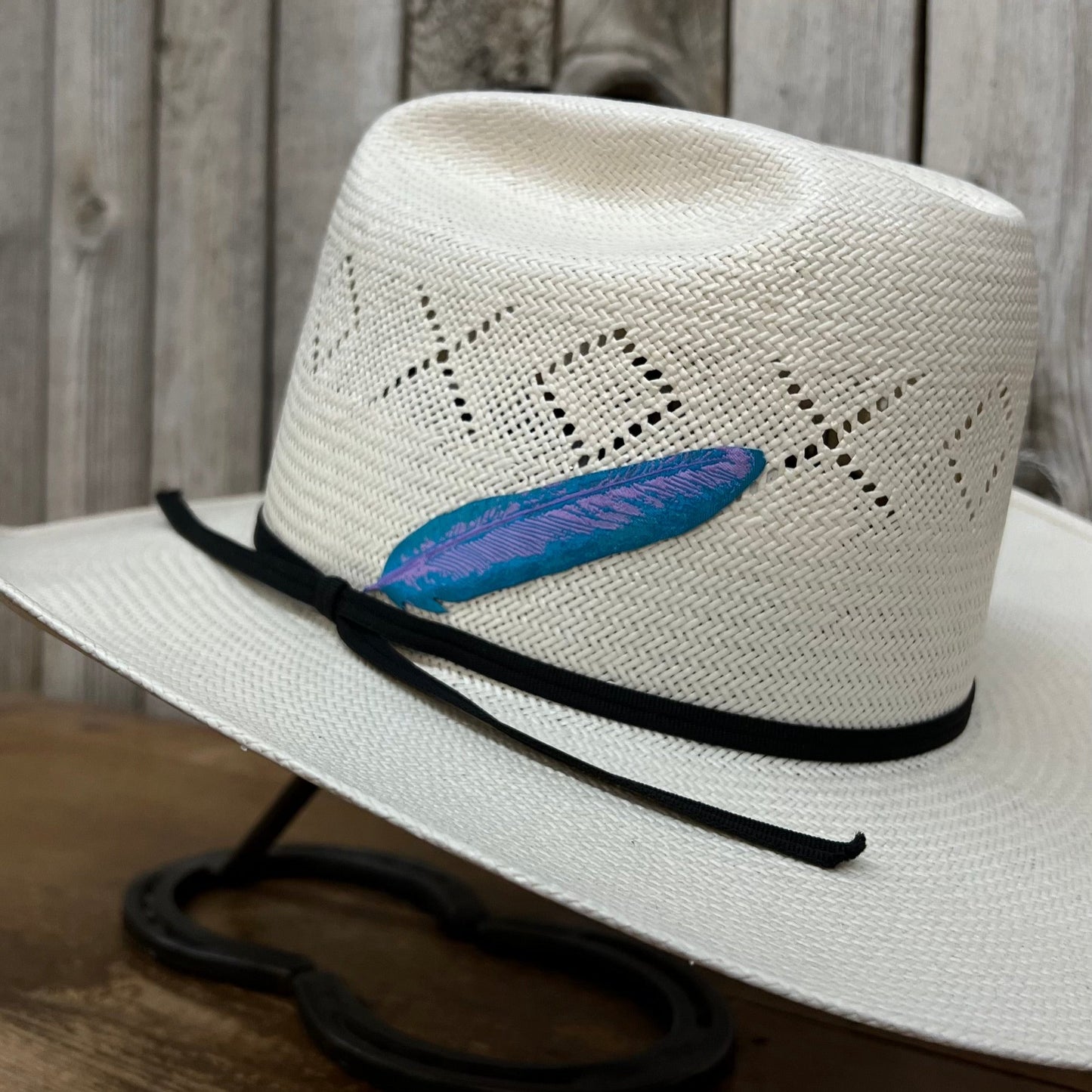 Hat Patches | Turquoise Feather