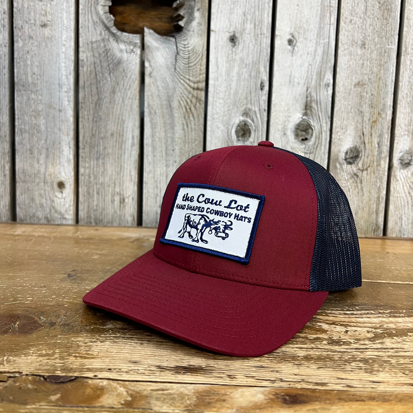 The Cow Lot Cap | Burgundy/ Navy