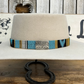 Hatband HB32-14 | 1" Tapestry w/ Side Turquoise/Sunflower/Black w/ Side Concho