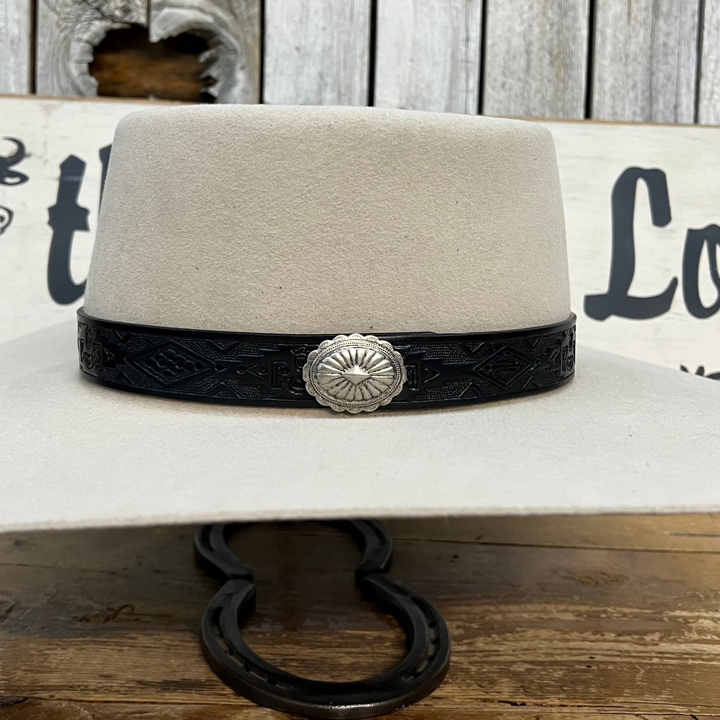 Hatband LC-68 | Leather Thunderbird SW Black