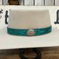 Hatband LC-68 | Leather Thunderbird SW Turquoise