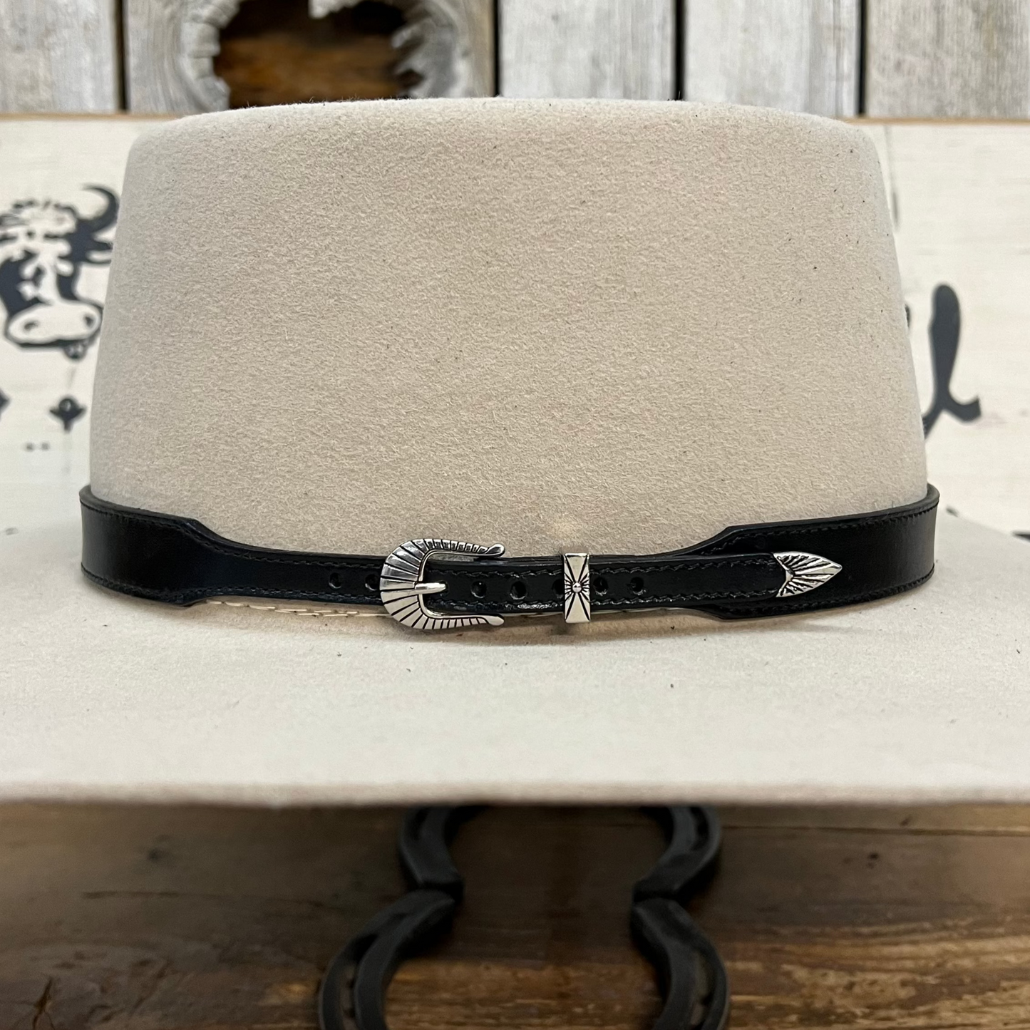 Hat Band | Smooth Black Leather