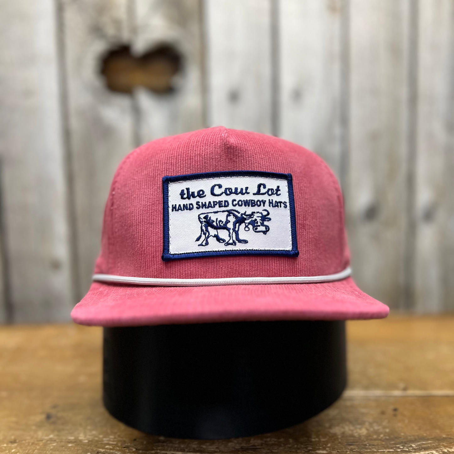 Corduroy Ball Cap | Salmon and Grey Rope | Fits up to size 7 7/8