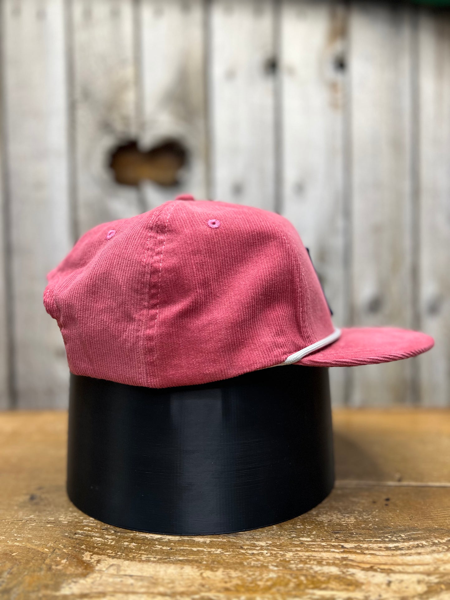 Corduroy Ball Cap | Salmon and Grey Rope | Fits up to size 7 7/8