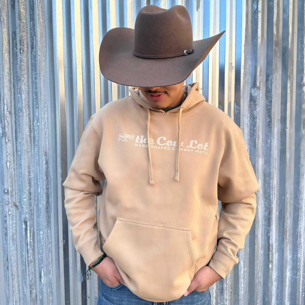 The Cow Lot Pullover Hoodie | Sandstone