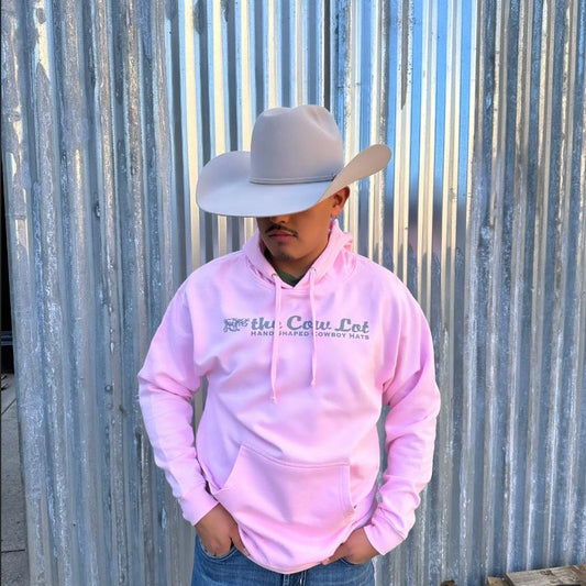 The Cow Lot Pullover Hoodie | Pink