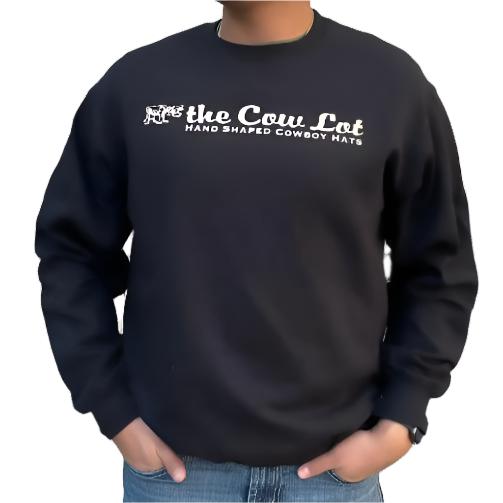 The Cow Lot Pullover Crewneck | Black