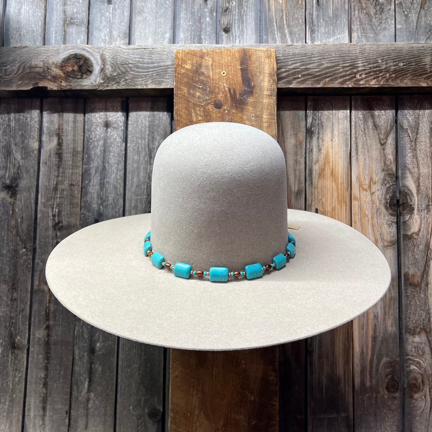 Hat Band |  Ginger Turquoise Howlite