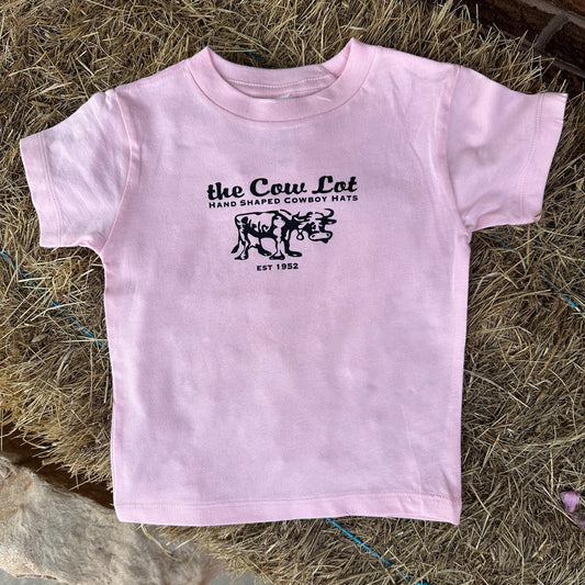 The Cow Lot Tee Shirt | Youth Pink