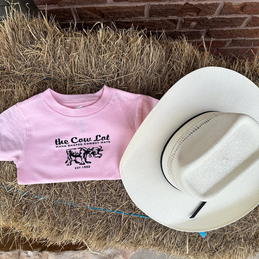 The Cow Lot Tee Shirt | Youth Pink