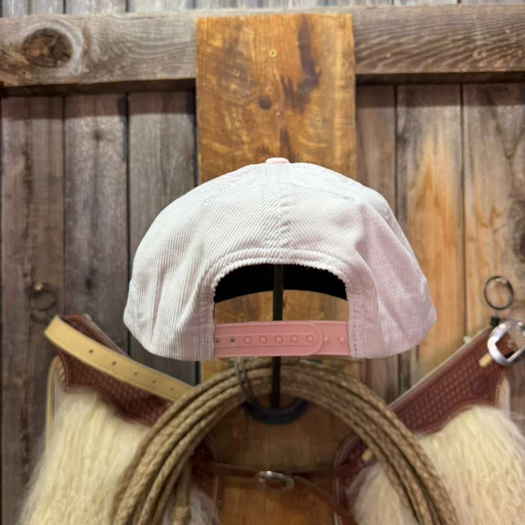 Corduroy Ball Cap | Black and Black Rope | Fits Up to 7 7/8