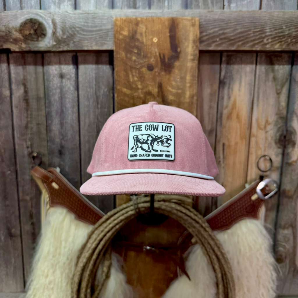 Corduroy Ball Cap | Black and Black Rope | Fits Up to 7 7/8