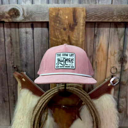 Corduroy Ball Cap | Black and Black Rope | Fits Up to 7 7/8