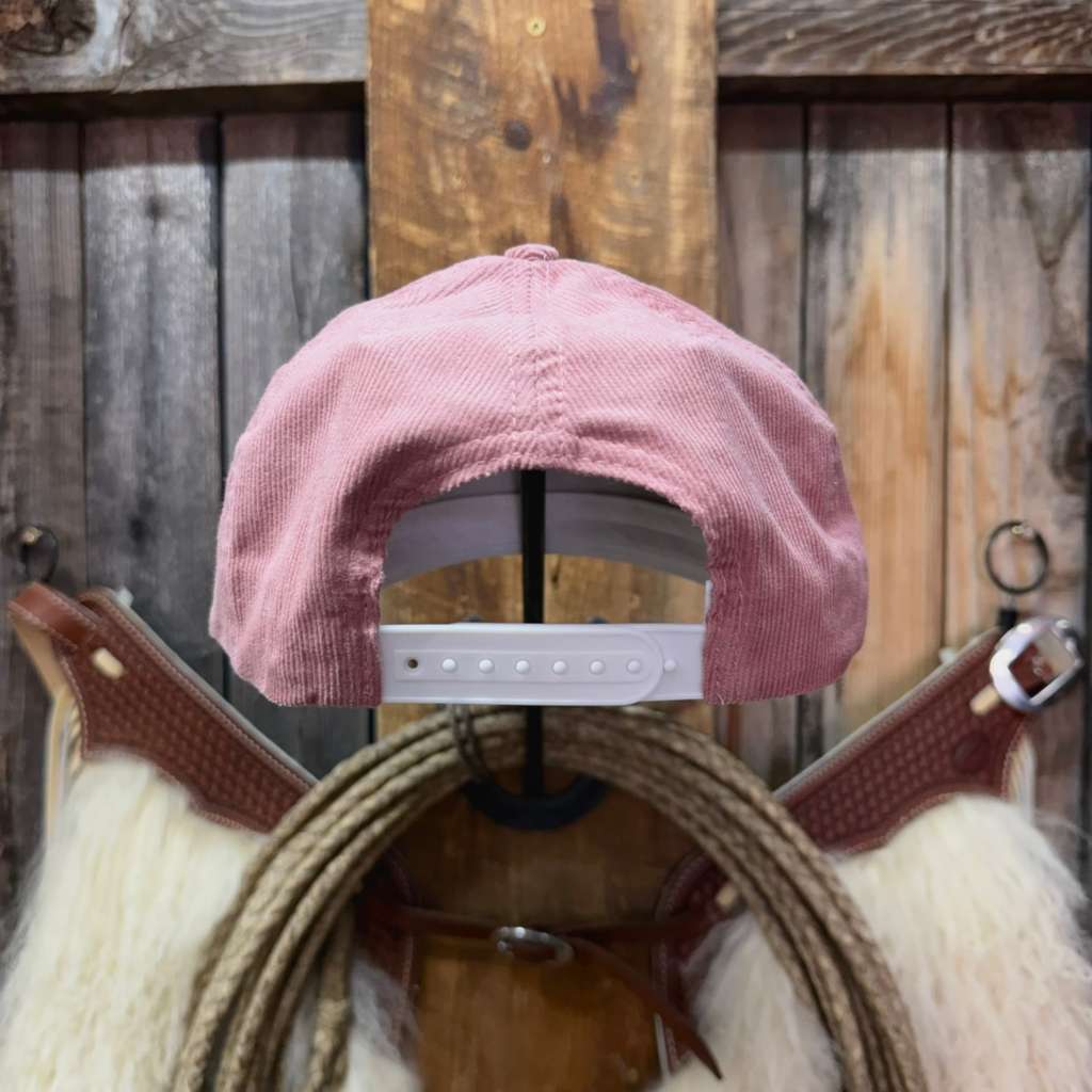 Corduroy Ball Cap | Black and Black Rope | Fits Up to 7 7/8