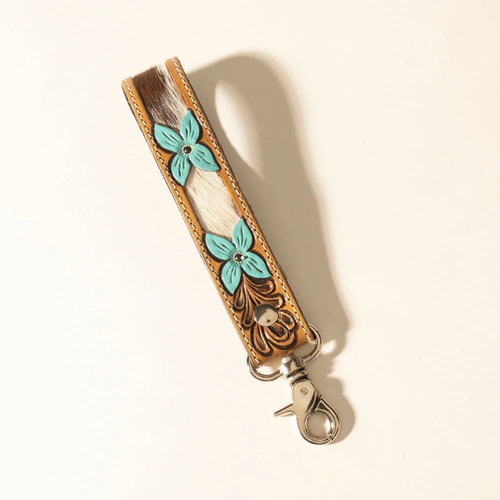 Key Fob | Tooled w/ Cowhide