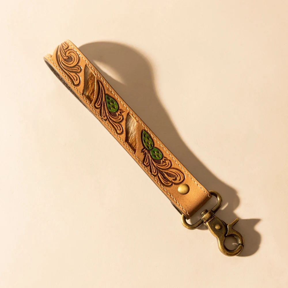 Key Fob | Tooled w/ Cowhide