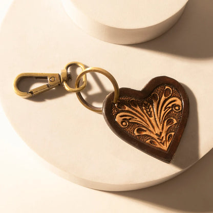 Key Chain | Carved Heart