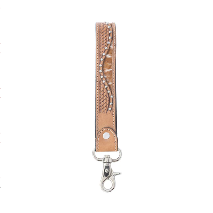 Key Fob | Hair on Beaded Pattern