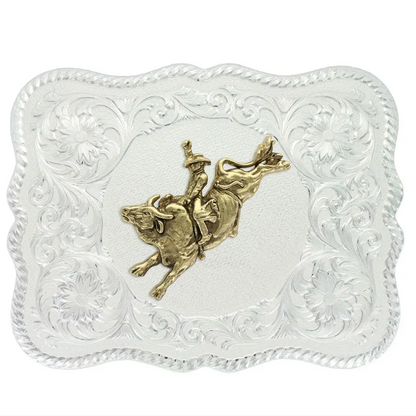 Montana Silversmith | Scalloped Bull Rider Belt Buckle