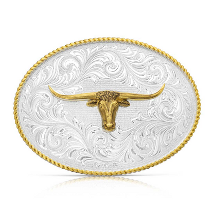 Montana Silversmith | Classic Western Longhorn Belt Buckle