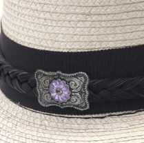 Horsehair Hat Band | Flower Buckle