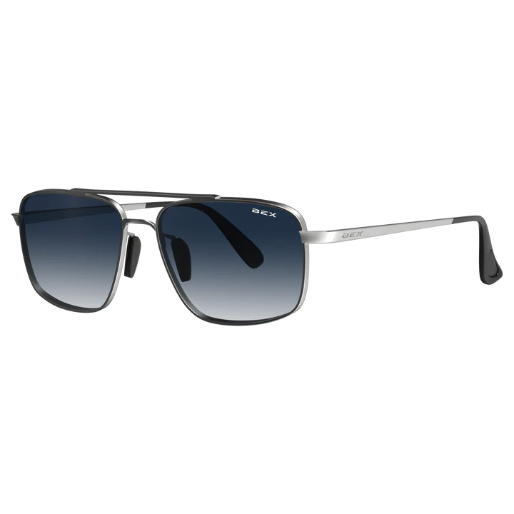 BEX Sunglasses| Accel Silver Sapphire