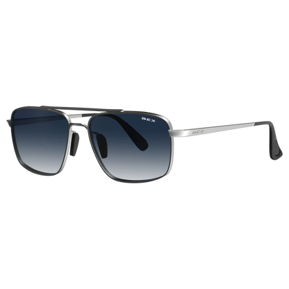 BEX Sunglasses| Accel Silver Sapphire
