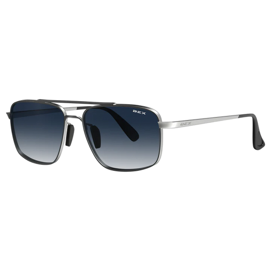 BEX Sunglasses| Accel Silver Sapphire