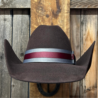 Trending Ribbon Combinations - Black Cherry Felt - Double Ribbon - Wide 1 1/2